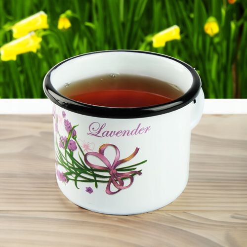 KUBEK SILESIA EMALIA 400 ML 9CM METALOWY KUBEK DO KAWY HERBATY OBOZOWY na Arena.pl