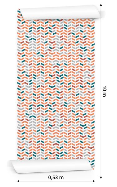Tapeta Kolorowe Geometryczne Wzory zdjęcie 3