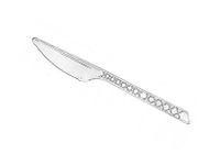 Noże plastikowe transparentne, 100 szt.