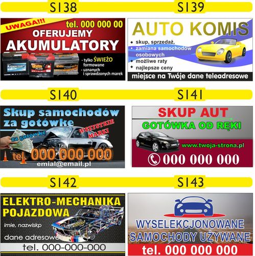 GOTOWE BANERY MECHANIKA AUTO NAPRAWA MOTORYZACJA na Arena.pl