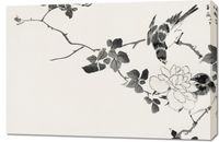 Obraz 90x60cm Pallas’s Blue Robin, Kashu Vintage do Salomu