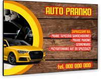 TABLICZKA REKLAMOWA szyld z dibondu nadruk 40x30 cm pranie tapicerki