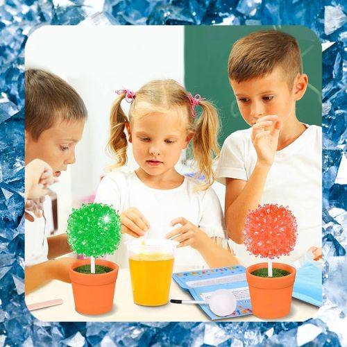 HODOWLA KRYSZTAŁÓW KRYSZTAŁY Eksperyment Edukacyjny 6 Drzewek Zestaw XXL na Arena.pl