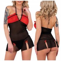Prześwitująca Sexi koszulka nocna Stringi S/M