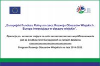 TABLICA UNIJNA PROW 2014-2020 - ARiMR projekty