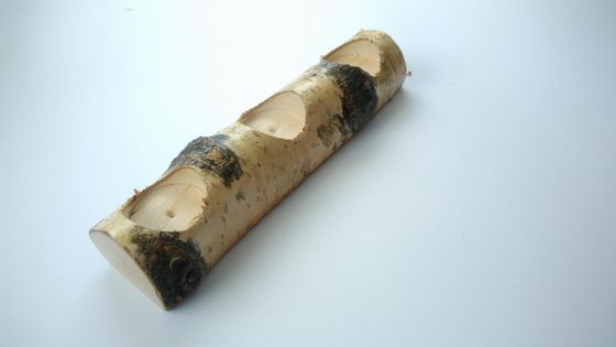Lakierowany świecznik drewniany Brzoza - BETULO41