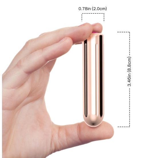 Mini wibrator - różowe złoto zdjęcie 4