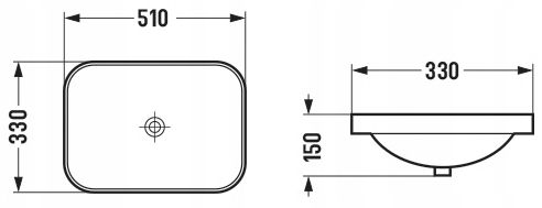 MEXEN NINA UMYWALKA MEBLOWA 51x33 cm WPUSZCZANA na Arena.pl