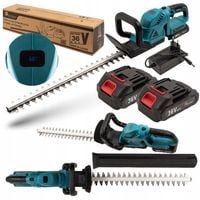 NOŻYCE DO CIĘCIA ŻYWOPŁOTU NOŻYCE AKUMULATOROWE 51CM 2X AKU 36V 2Ah