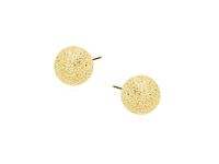 POZŁACANE PIASKOWANE SREBRNE KOLCZYKI KULKI KULE