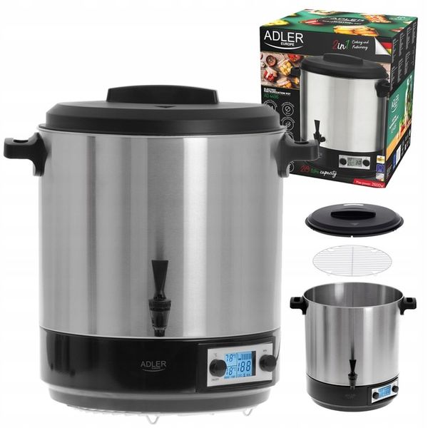 ELEKTRYCZNY GARNEK DO PASTERYZACJI PARZENIA WĘDLIN WARNIK PODGRZEWACZ LCD 2 zdjęcie 3