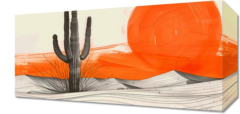Obraz 40x20cm Kaktus Saguaro zdjęcie 1