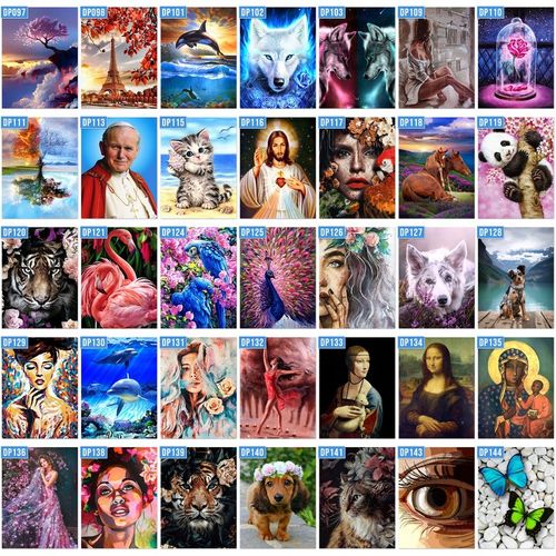 HAFT DIAMENTOWY DIAMOND PAINTING MOZAIKA DIAMENTOWA ZESTAW 5D + AKCESORIA na Arena.pl