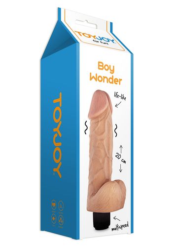 boy wonder vibrating 20cm dong light skin tone na Arena.pl