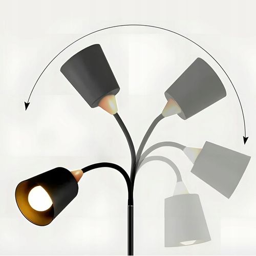 LAMPA STOJĄCA PODŁOGOWA 4xE27 REGULOWANA ELEGANCKA PODŁOGOWA 190cm na Arena.pl