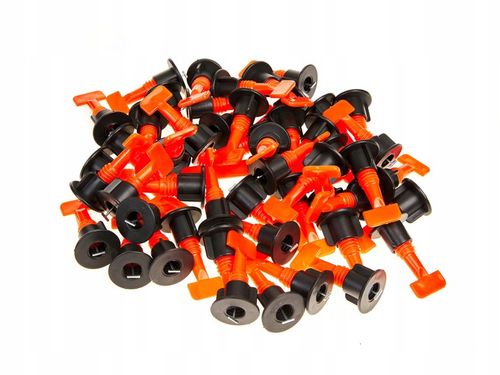 SYSTEM POZIOMOWANIA PŁYTEK KLINY KLIPSY UCHWYT 100szt SKRĘCANY WKRĘCANY na Arena.pl