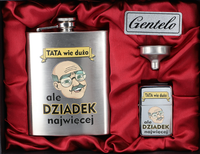 Piersiówka w Zestawie w Opakowaniu Prezentowym