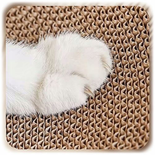 DRAPAK TEKTUROWY DLA KOTA DUŻY DOMEK KARTONOWY LEGOWISKO Z ZABAWKĄ na Arena.pl