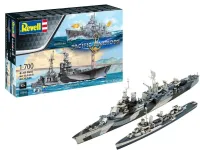 Modele okrętów USS Fletcher i USS Indianapolis