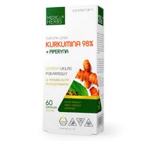 Kurkumina 98% + Piperyna 60 kapsułek Medica Herbs