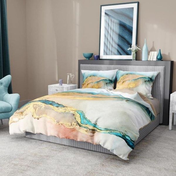 Pościel Satynowa 200X220 Minerals 009 100% Bawełna zdjęcie 2