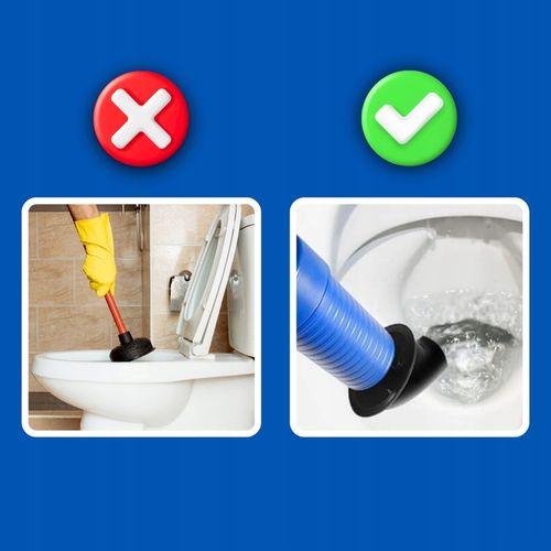 PISTOLET DO UDRAŻNIANIA RUR PRZEPYCHACZ WC TOALET ZLEWU KRET HYDRAULICZNY na Arena.pl