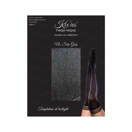 kix'ies kaylee pończochy samonośne szare błyszczące rozmiar c na Arena.pl