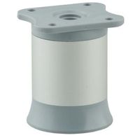 Noga meblowa BOOLD 6,5x4,5cm regulowana srebrna fra