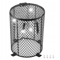 OSŁONA NA ŻARÓWKĘ DO TERRARIUM METALOWA SIATKA NA ŻARÓWKĘ 11.5X15.5 CM