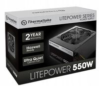 THERMALTAKE Litepower II Black 550W (Active PFC, 2xPEG, 120mm, Single Rail)