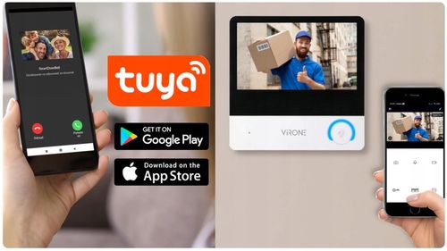 WIDEODOMOFON WiFi Domofon Full HD Czytnik BRELOKI Brama 7" + APLIKACJA na Arena.pl