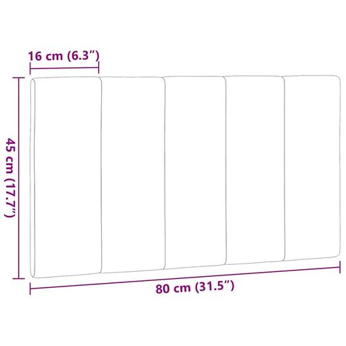 Poduszka na wezgłowie, czarna, 80 cm, tkanina na Arena.pl