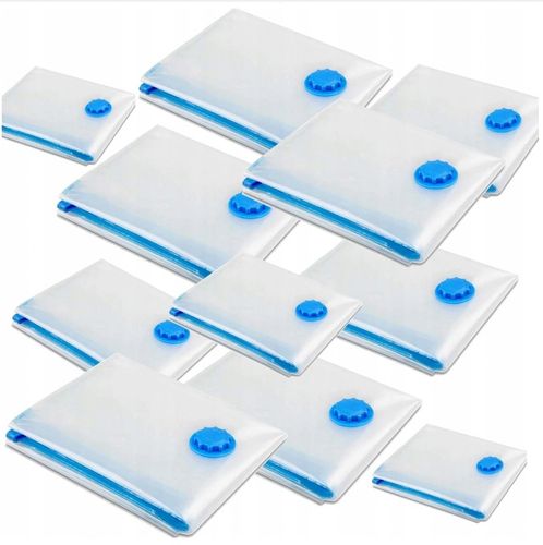 WORKI PRÓŻNIOWE Na Ubrania Pościel Torby, ZESTAW 12 SZTUK , 4 ROZMIARY na Arena.pl