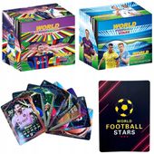 KARTY PIŁKARSKIE MEGA BOX 288 KART WORLD FOOTBALL STARS KOLEKCJONERSKIE