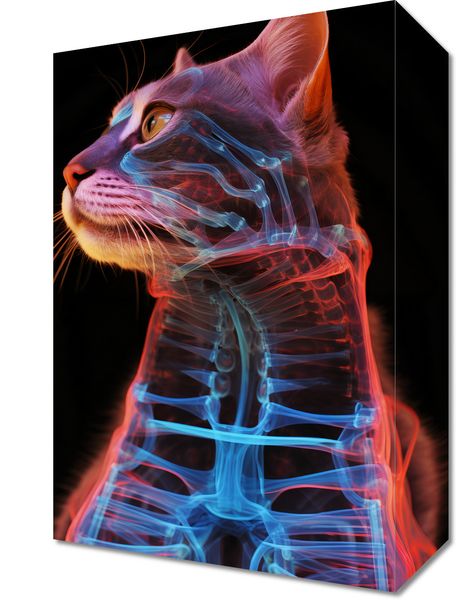 Obraz 20x30cm Anatomia Kota zdjęcie 1