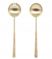 Zestaw sztućców do serwowania Gold Bamboo/2