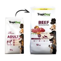 tropidog premium adult medium & large breed wołowina z ryżem 12kg