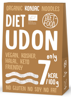 Makaron (konjac) Udon Bezglutenowy BIO 385 g (300 g) - DIET-FOOD