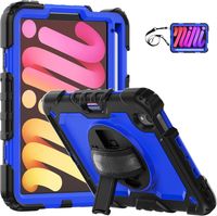 Etui do iPad Mini 6 8.3" z Podstawką i Paskiem na Ramię Niebieskie