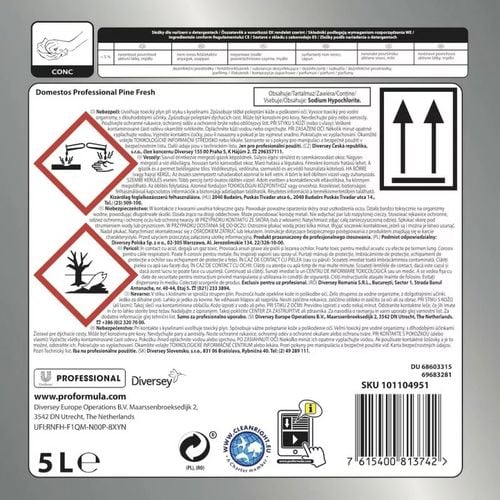domestos płyn do wc pine fresh zielony 5l na Arena.pl