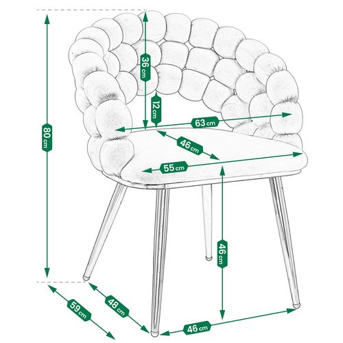 krzesło beżowe bella na Arena.pl