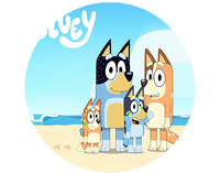 Opłatek na tort Bluey