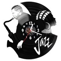 Zegar ścienny z płyty winylowej Jazz 42.14
