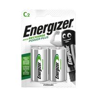 AKUMUATORKI ENERGIZER C HR14 2500MAH 2SZT POWER PLUS C BATERIE DO ŁADOWANIA