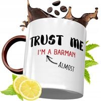 Kubek Bordowy Dla Barmana Na Urodziny Prezent Z Nadrukiem Ze Zdjęciem