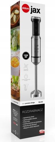 BLENDER RĘCZNY MIKSER ROZDRABNIACZ ELDOM BL230 1200W REGULACJA OBR. na Arena.pl