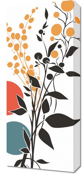 Obraz 30x70cm Rozkwitające Życie zdjęcie 1