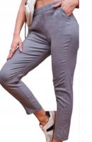 RURKI Damskie MEGA ELASTYCZNE Wysoki Stan streczowe szare 8XL/9XL