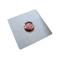 Przycisk dzwonka do domofonu wyjścia furtki bramy drzwi słupka INOX LED 7x7