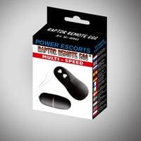 wibrujące jajeczko raptor remote egg black